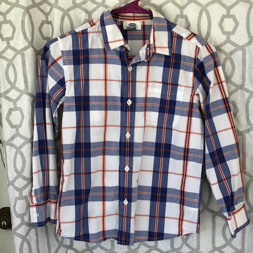 Boys button down long sleeve shirt